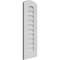 Ekena Millwork Arch Top Surface Mount PVC Gable Vent: Functional, w/ 3-1/2"W x 1"P Standard Frame, 12"W x 34"H GVPAR12X3401SF - alternate 2